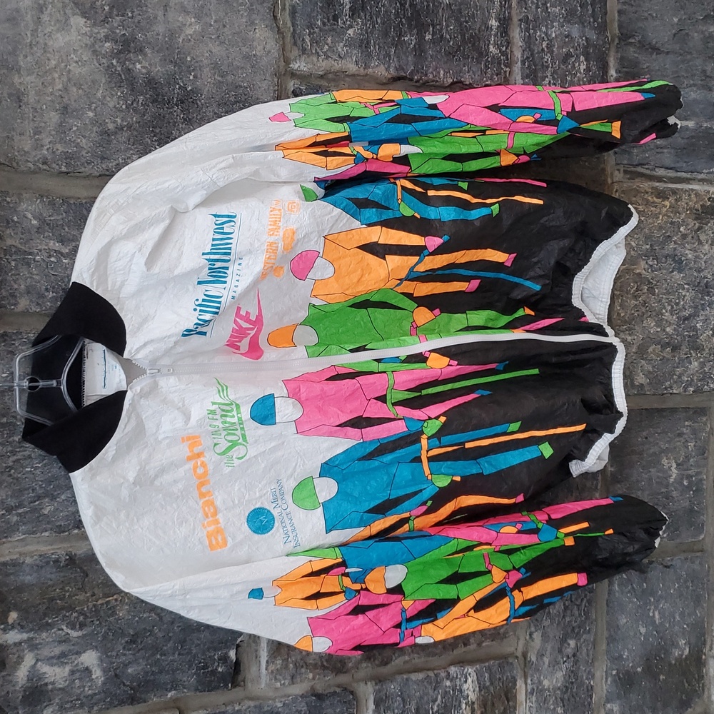 Vintage 90s White Bicycle Jacket